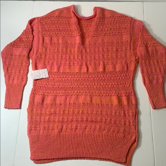 NWT Free People Hot Tropics V Neck Sweater - Picture 14 of 14